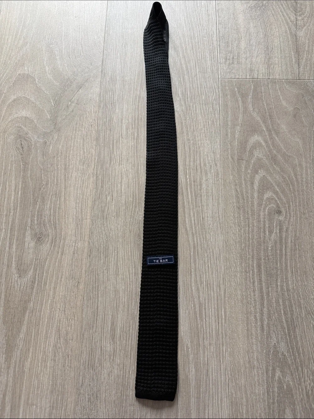 The Tie Bar Black Knit Tie